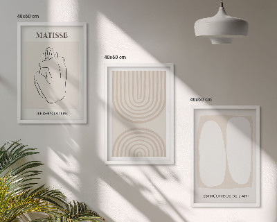 Set 3 slike u okviru Elegantne minimalističke linije