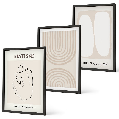 Set 3 slike u okviru Elegantne minimalističke linije