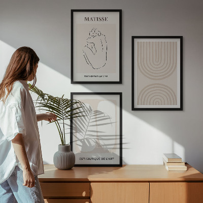 Set 3 slike u okviru Elegantne minimalističke linije
