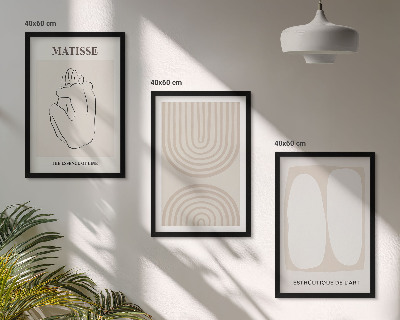 Set 3 slike u okviru Elegantne minimalističke linije