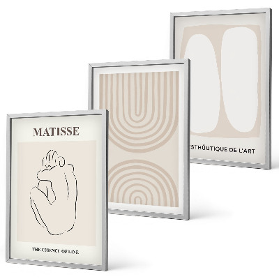 Set 3 slike u okviru Elegantne minimalističke linije