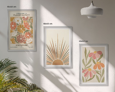 Zidna galerija Pastelno sunčano cvijeće