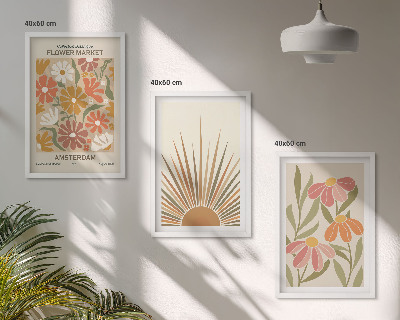 Zidna galerija Pastelno sunčano cvijeće