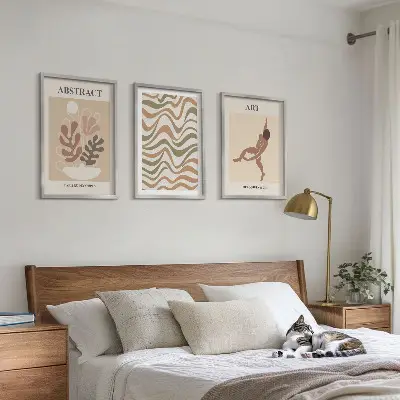 Triptih u okviru apstraktni boho uzorci Matisse