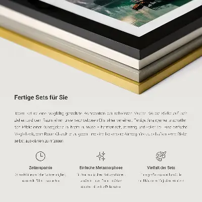 Triptih u okviru apstraktni boho uzorci Matisse