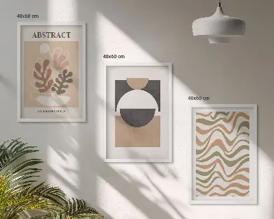 Zidna galerija apstraktni oblici i uzorci