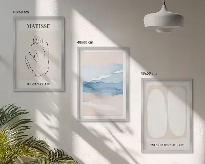 Zidna galerija apstraktni oblici Matisse