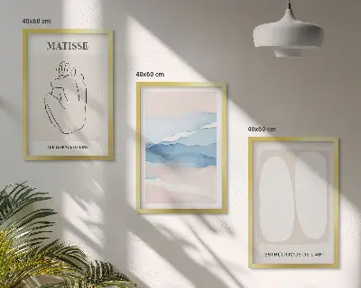 Zidna galerija apstraktni oblici Matisse