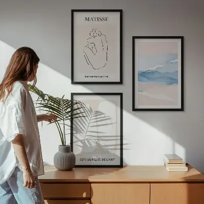 Zidna galerija apstraktni oblici Matisse