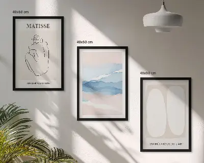 Zidna galerija apstraktni oblici Matisse