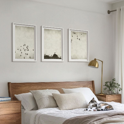 Zidna galerija Ptice u letu minimalistički stil