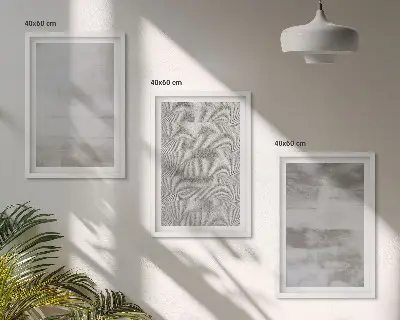 Moderne minimalističke teksture triptih u okviru