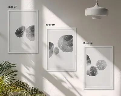 Apstraktna umjetnost prskanja boje set od 3 slike u okviru