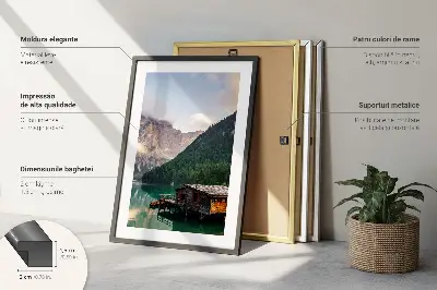 Slika pješčani kamen triptih u okviru