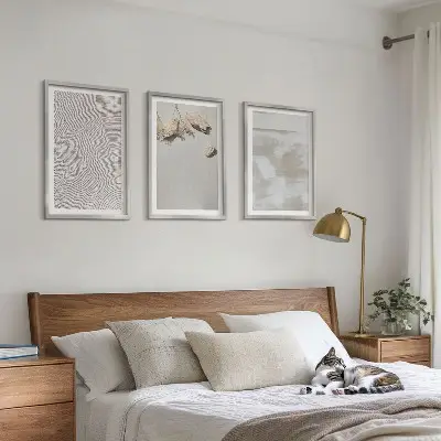 Zidna galerija boho tekstura pješčenjaka