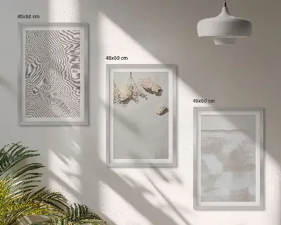 Zidna galerija boho tekstura pješčenjaka