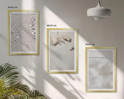 Zidna galerija boho tekstura pješčenjaka
