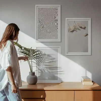 Zidna galerija boho tekstura pješčenjaka