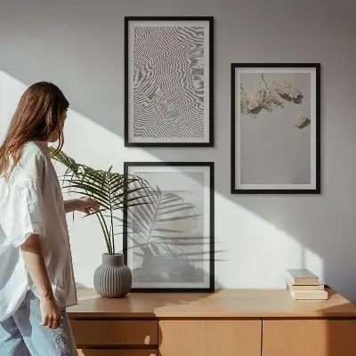 Zidna galerija boho tekstura pješčenjaka