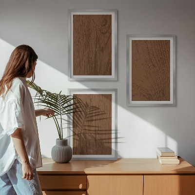 Zidna galerija Minimalizam teksture kore drveta