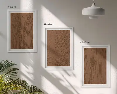 Zidna galerija minimalistički dizajn s teksturom kore drveta