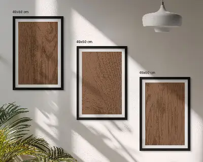 Zidna galerija minimalistički dizajn s teksturom kore drveta
