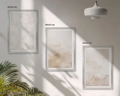 Set 3 slike Moderne pastelne teksture u okviru