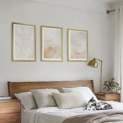 Set 3 slike Moderne pastelne teksture u okviru