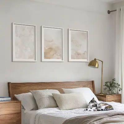 Set 3 slike Moderne pastelne teksture u okviru