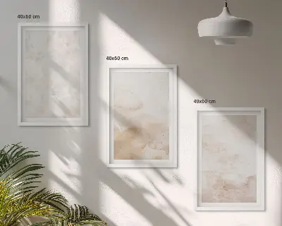 Set 3 slike Moderne pastelne teksture u okviru