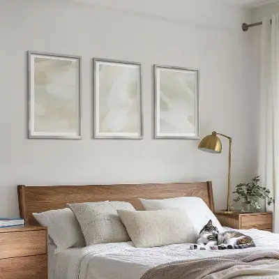 Zidna galerija apstraktni boho motivi u svijetlim bojama