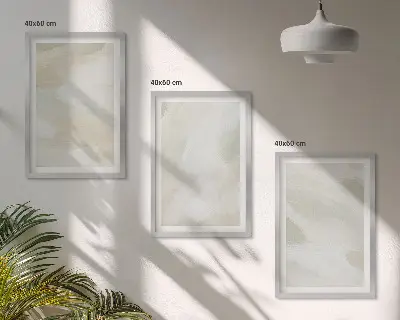 Zidna galerija apstraktni boho motivi u svijetlim bojama