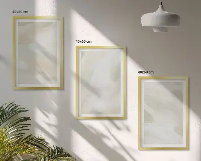 Zidna galerija apstraktni boho motivi u svijetlim bojama
