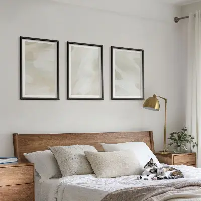 Zidna galerija apstraktni boho motivi u svijetlim bojama
