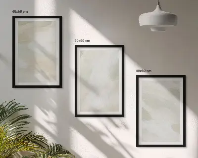 Zidna galerija apstraktni boho motivi u svijetlim bojama