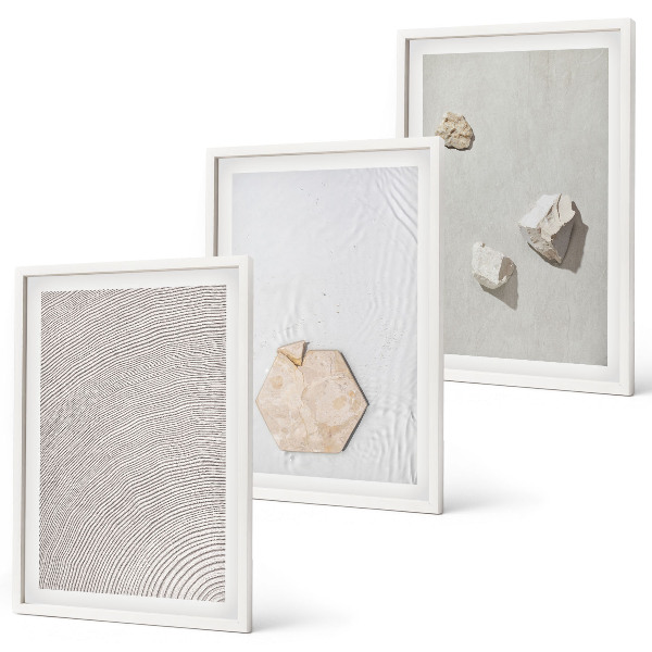 Set 3 slike u okviru Lagane boho teksture pijeska