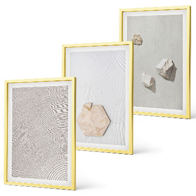 Set 3 slike u okviru Lagane boho teksture pijeska