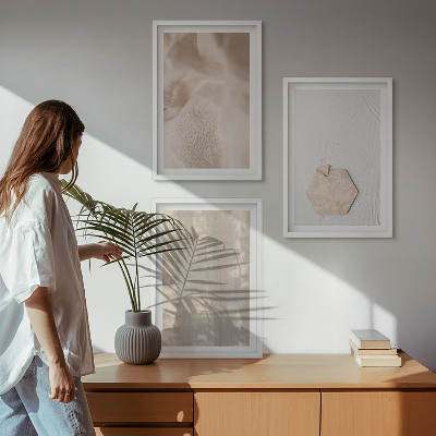 Zidna galerija Suptilne teksture boho prirode