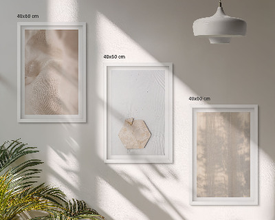 Zidna galerija Suptilne teksture boho prirode