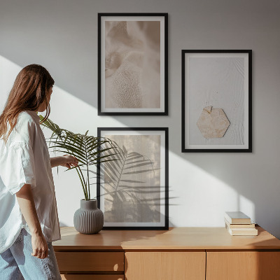 Zidna galerija Suptilne teksture boho prirode