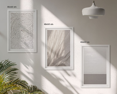 Set 3 slike u okviru Prirodne boho teksture