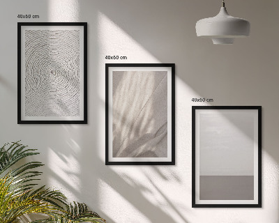 Set 3 slike u okviru Prirodne boho teksture