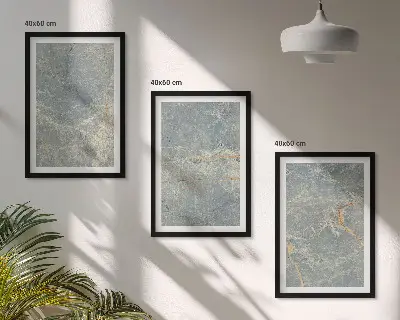 Zidna galerija ukrasni kamen od zelenog mramora