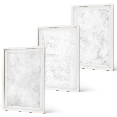 Set 3 slike u okviru Minimalistička pozadina s bijelim mrljama