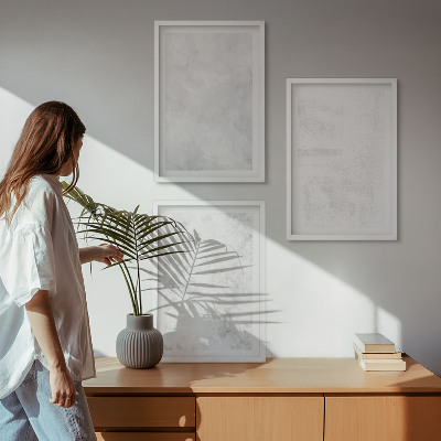Set 3 slike u okviru Minimalistička pozadina s bijelim mrljama