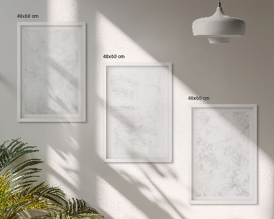 Set 3 slike u okviru Minimalistička pozadina s bijelim mrljama