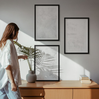 Set 3 slike u okviru Minimalistička pozadina s bijelim mrljama