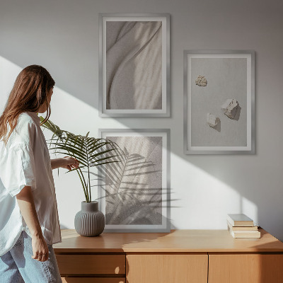 Zidna galerija Krupni planovi strukture u boho stilu