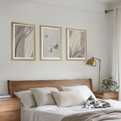 Zidna galerija Krupni planovi strukture u boho stilu