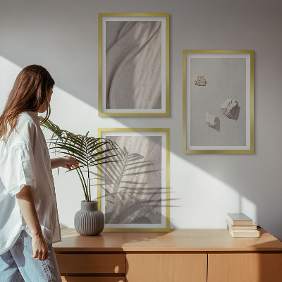 Zidna galerija Krupni planovi strukture u boho stilu